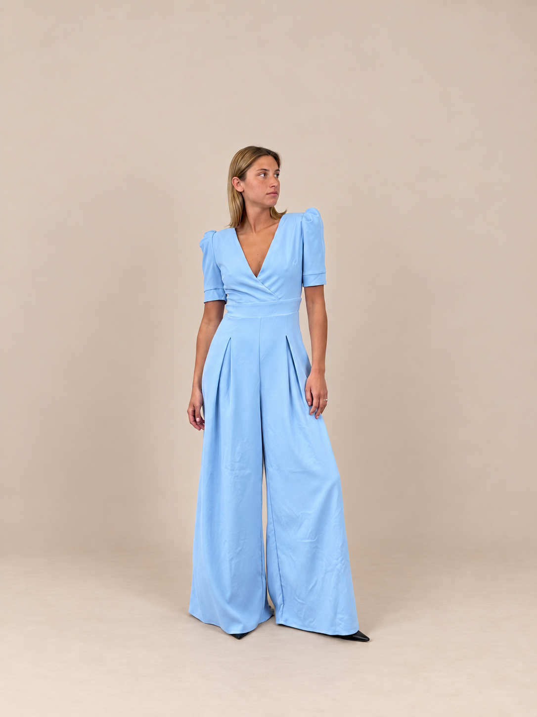 Combinaison de cérémonie pantalon évasé - Delphes
