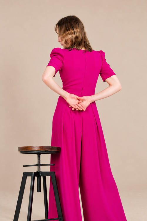 Combinaison de cérémonie pantalon évasé - Delphes