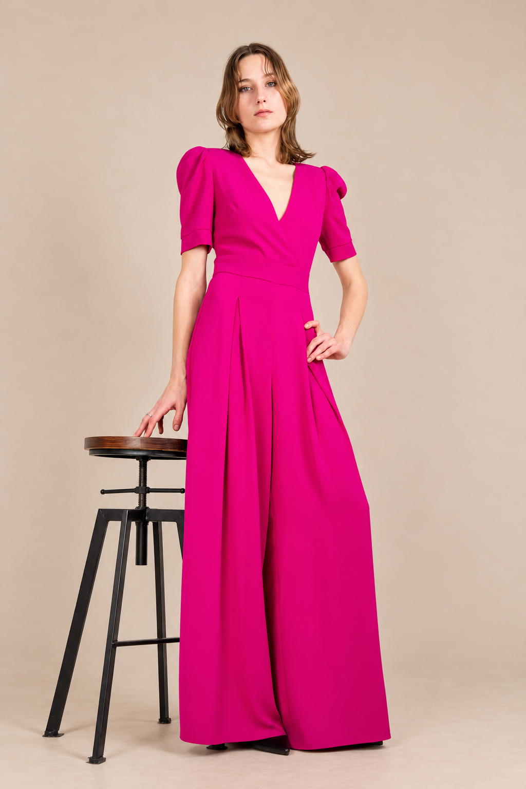 Combinaison de cérémonie pantalon évasé - Delphes