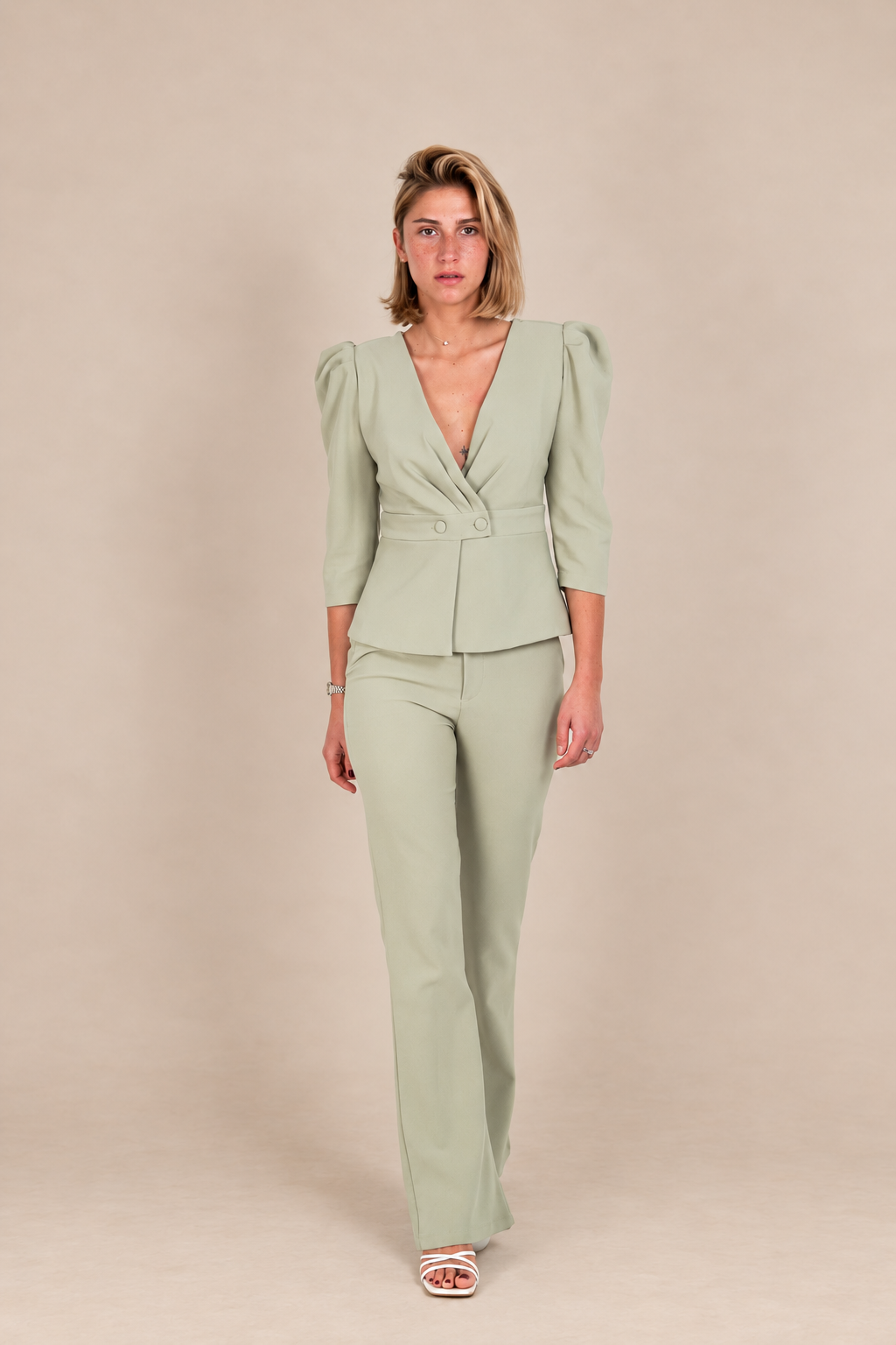 Ensemble de cérémonie pantalon évasé - Albury