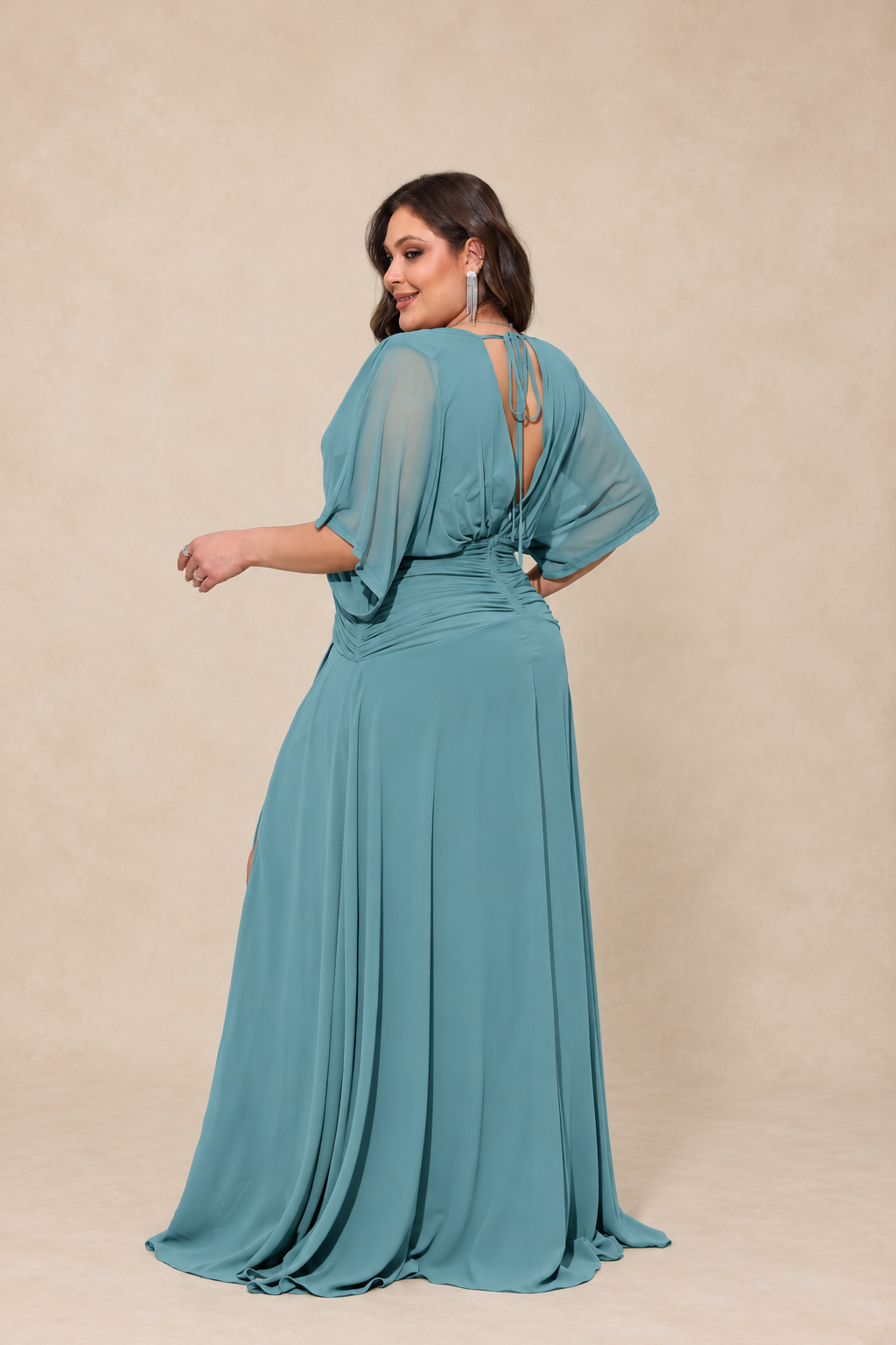 Robe de cérémonie grande taille manches kimono - Sunnyville