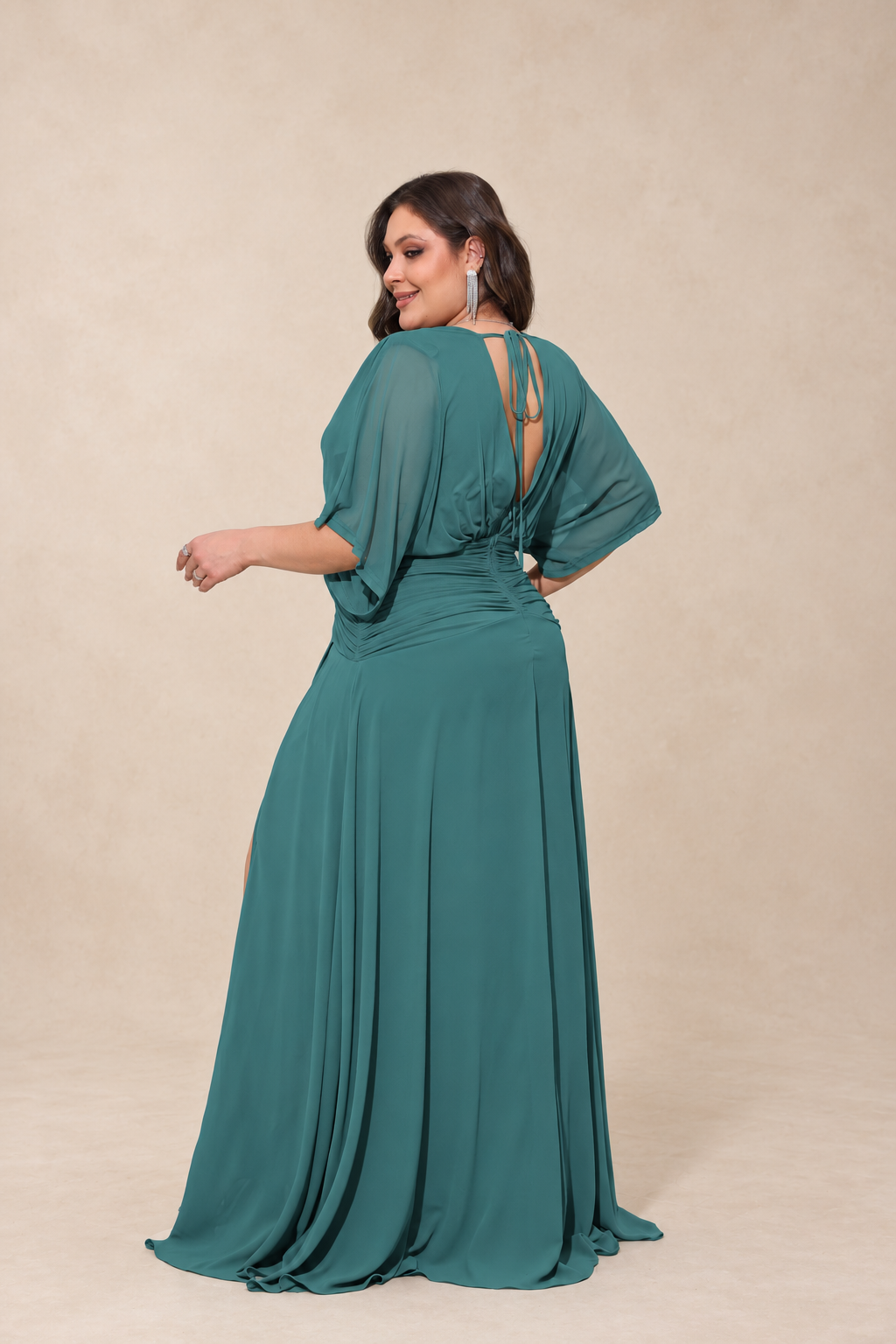 Robe de cérémonie grande taille manches kimono - Sunnyville