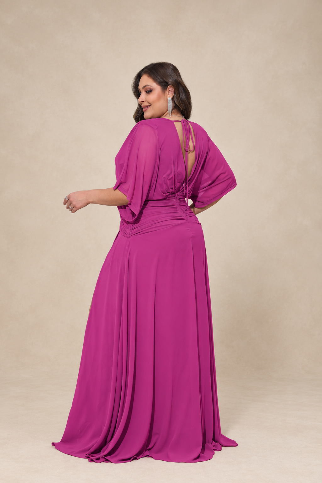 Robe de cérémonie grande taille manches kimono - Sunnyville
