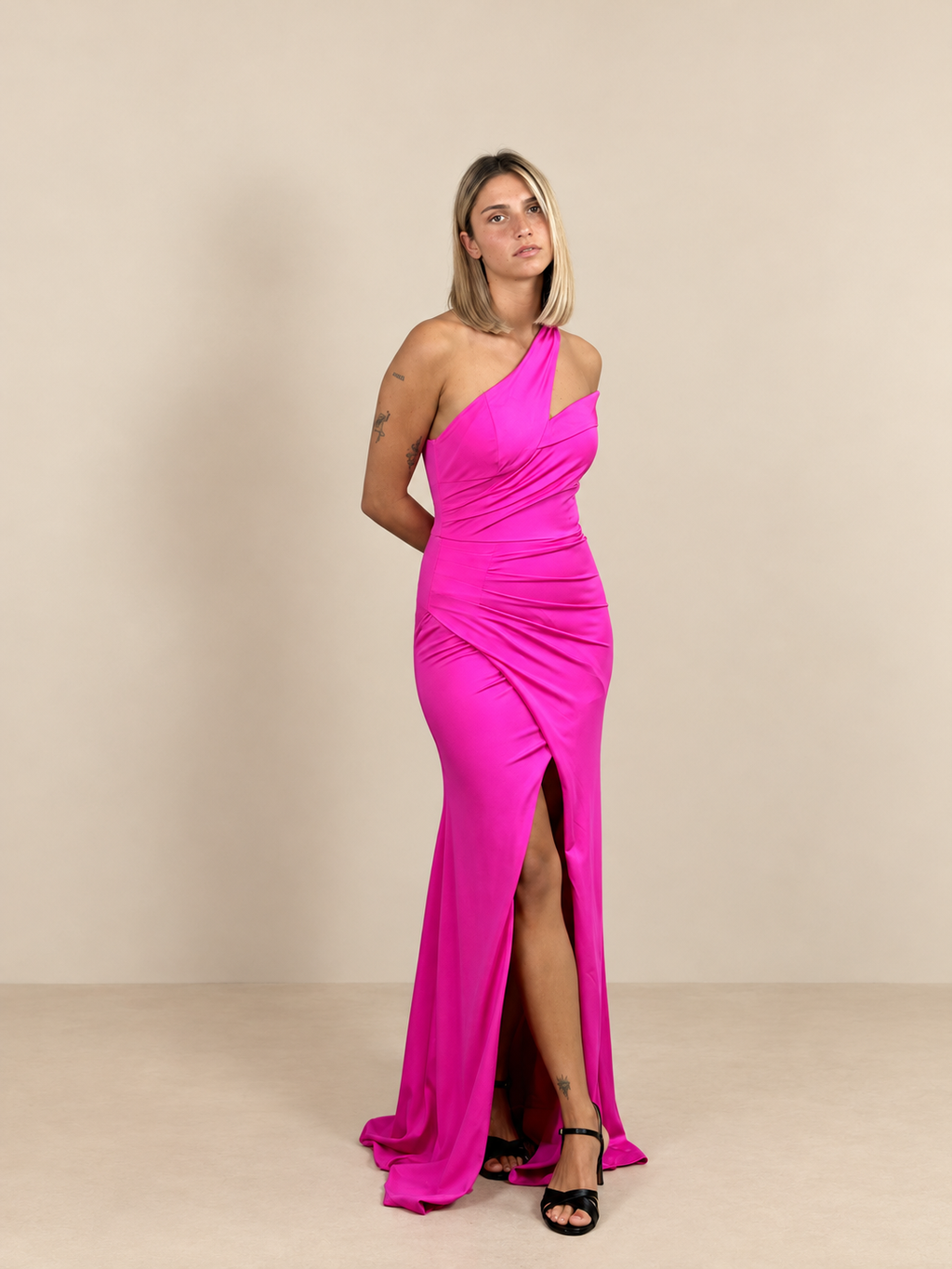 Robe de cérémonie longue asymétrique - Zurich