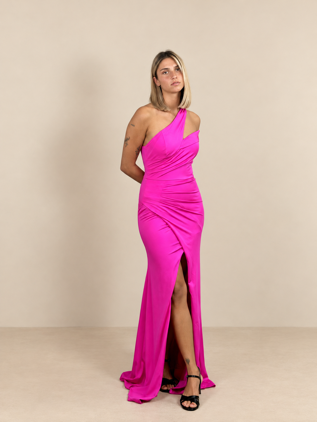 Robe de cérémonie longue asymétrique - Zurich