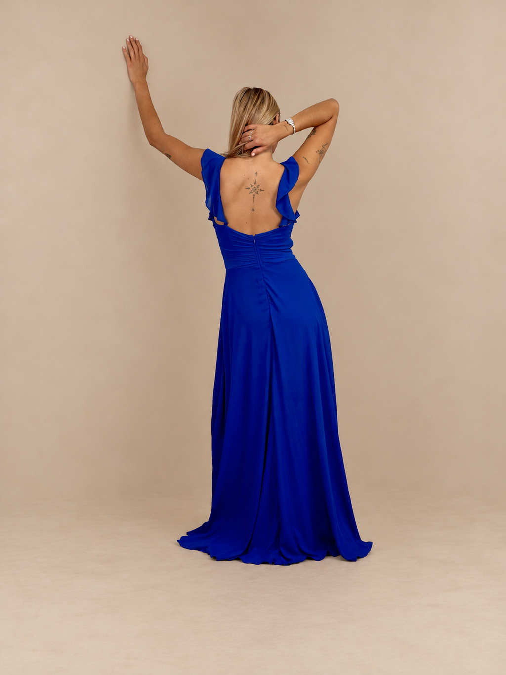 Robe de cérémonie longue cache-cœur - Bastia