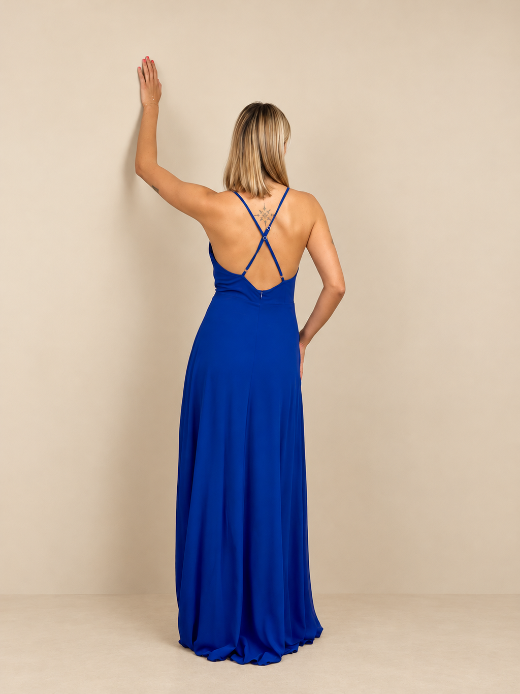 Robe de cérémonie longue dos croisé - Chicago