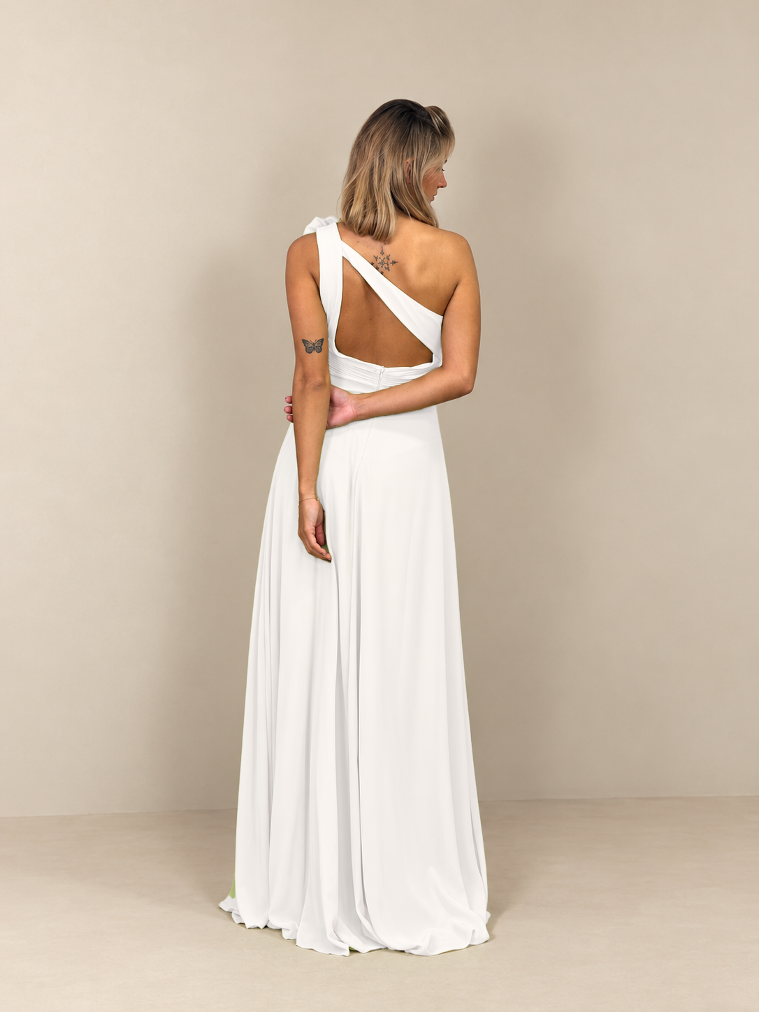 Robe de cérémonie longue à fleur amovible - Calabasas