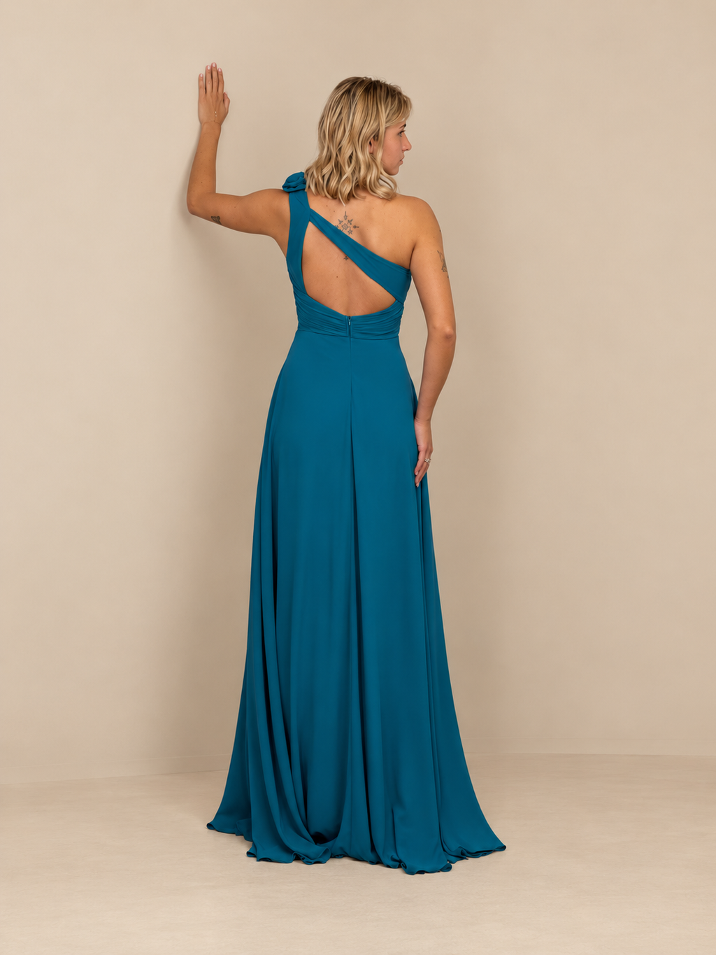Robe de cérémonie longue à fleur amovible - Calabasas