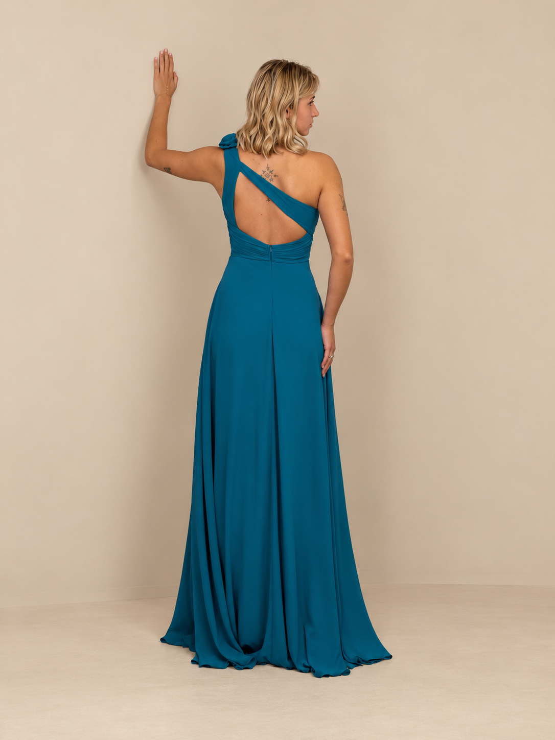 Robe de cérémonie longue à fleur amovible - Calabasas