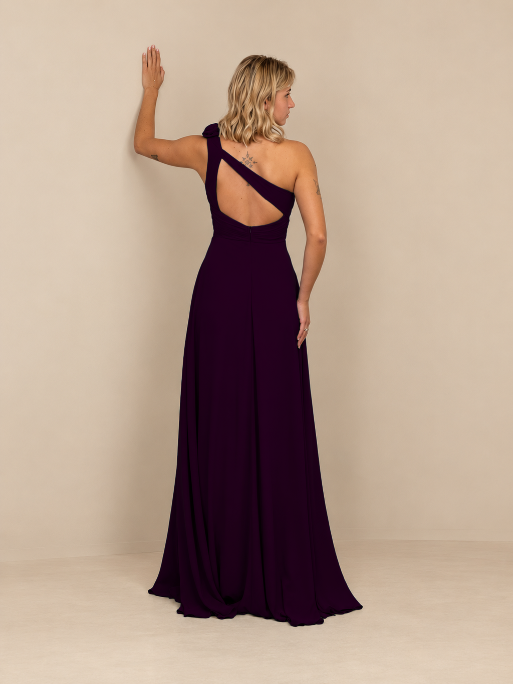 Robe de cérémonie longue à fleur amovible - Calabasas