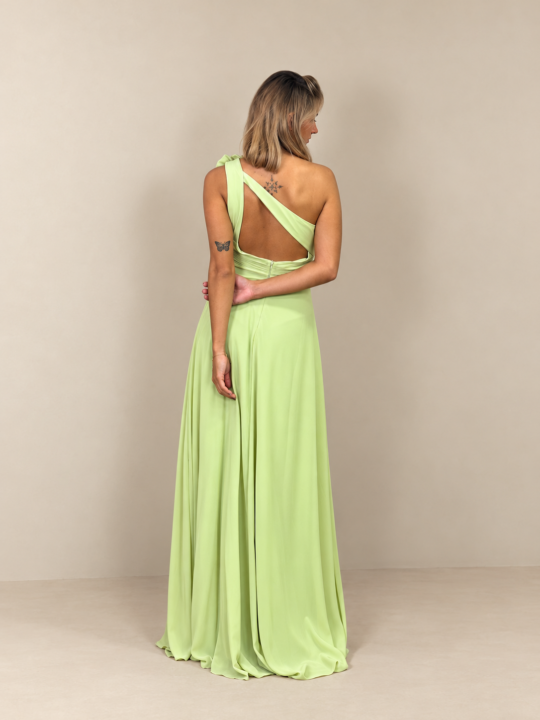 Robe de cérémonie longue à fleur amovible - Calabasas