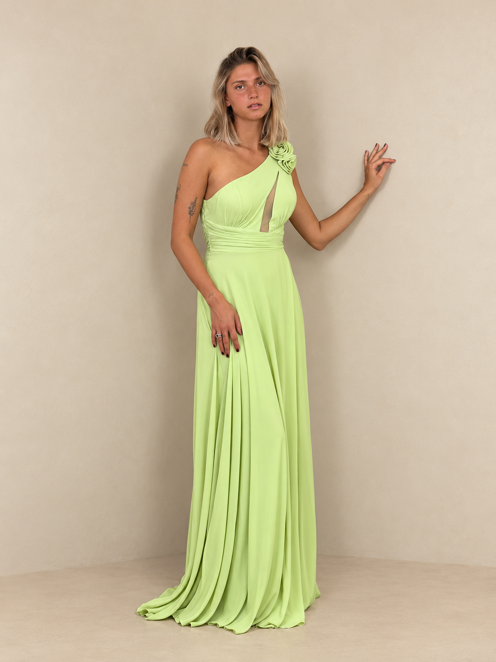 Robe de cérémonie longue à fleur amovible - Calabasas