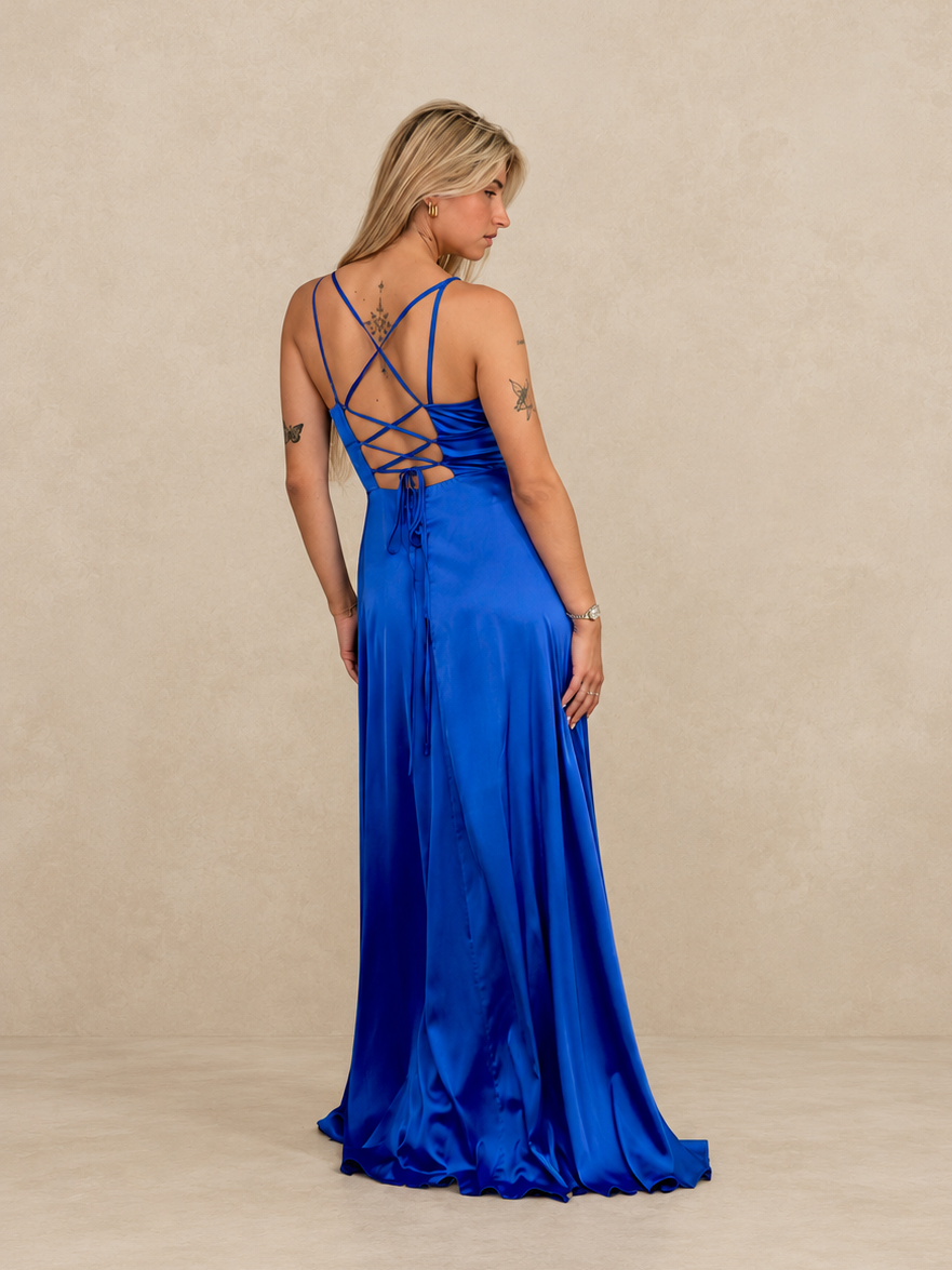 Robe de cérémonie longue en satin - Ottawa
