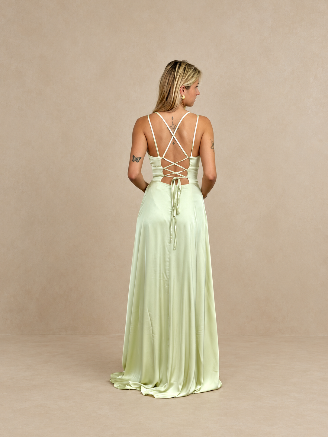 Robe de cérémonie longue en satin - Ottawa
