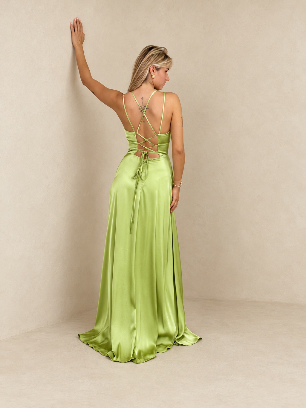 Robe de cérémonie longue en satin - Ottawa