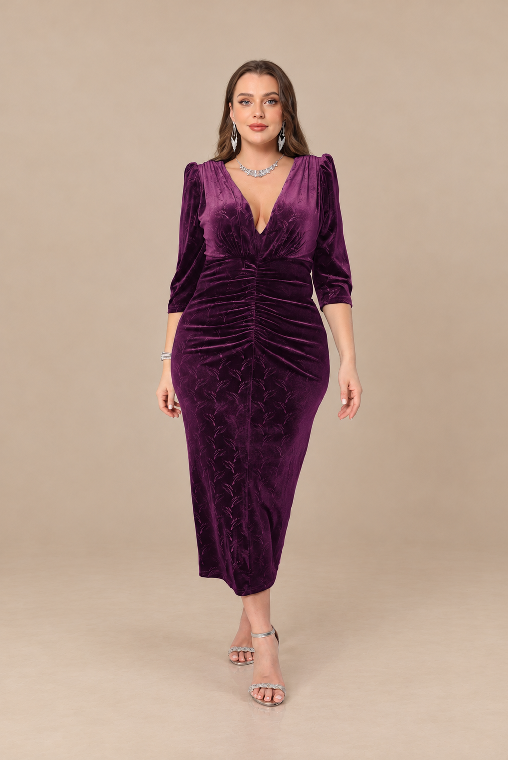 Robe de cérémonie longue en velours - Pyléa