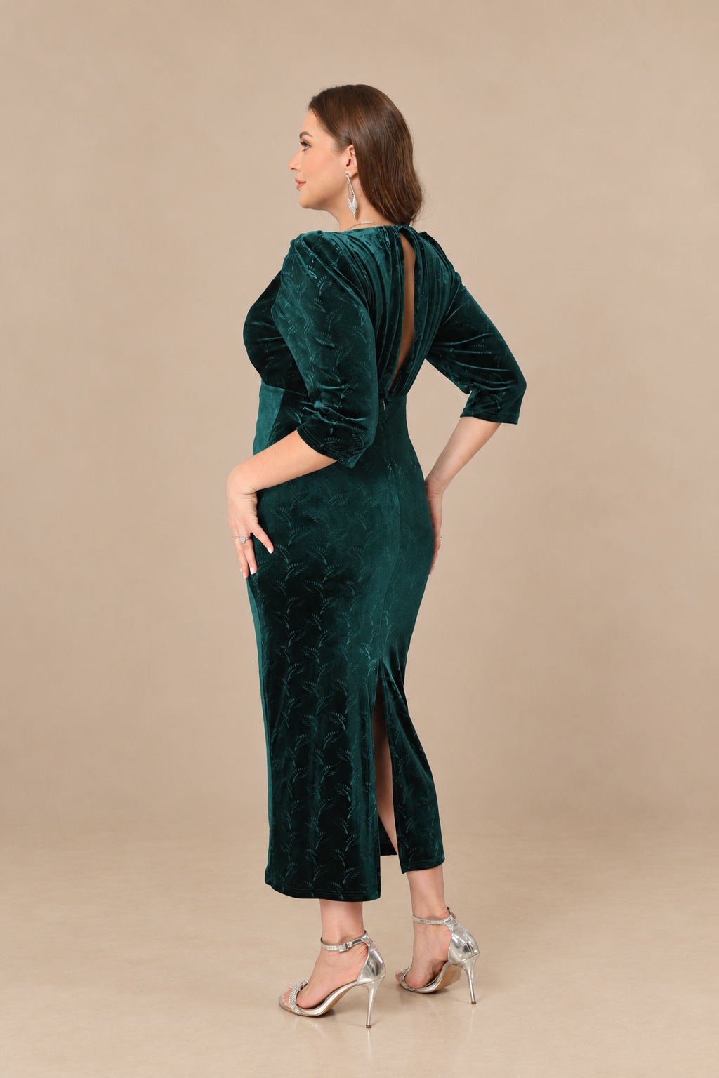 Robe de cérémonie longue en velours - Pyléa