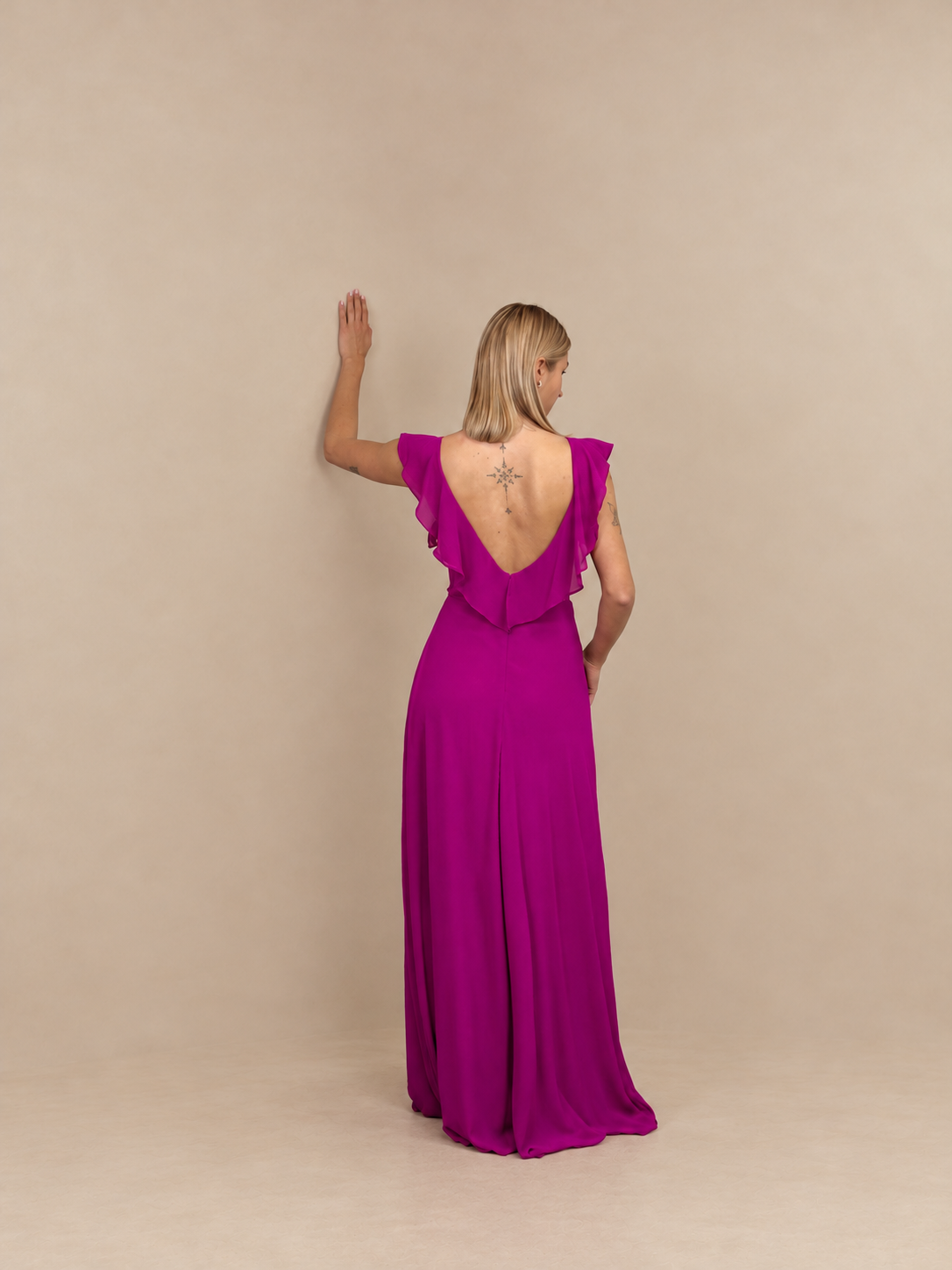 Robe de cérémonie longue à volants - Lisbonne