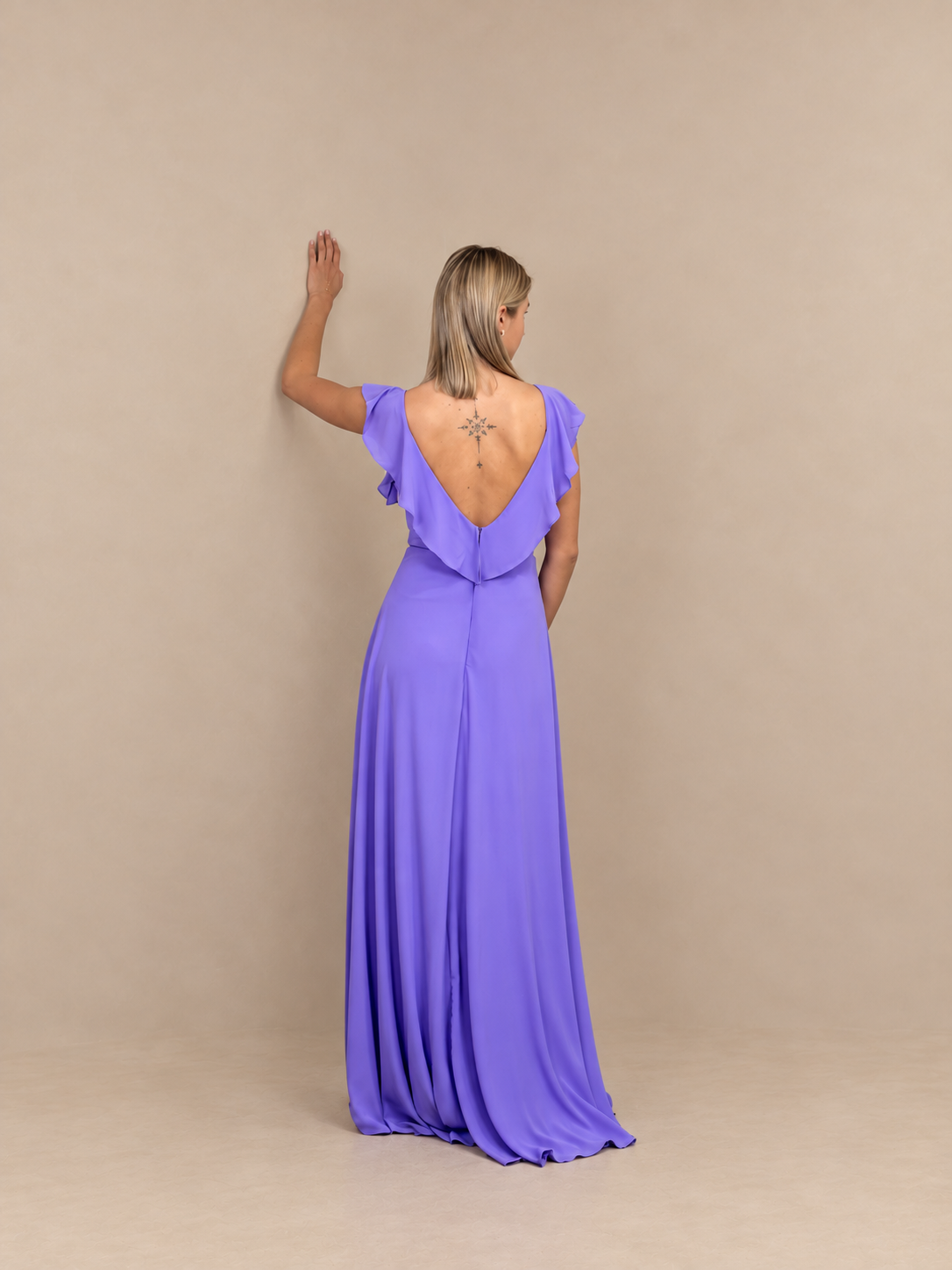 Robe de cérémonie longue à volants - Lisbonne