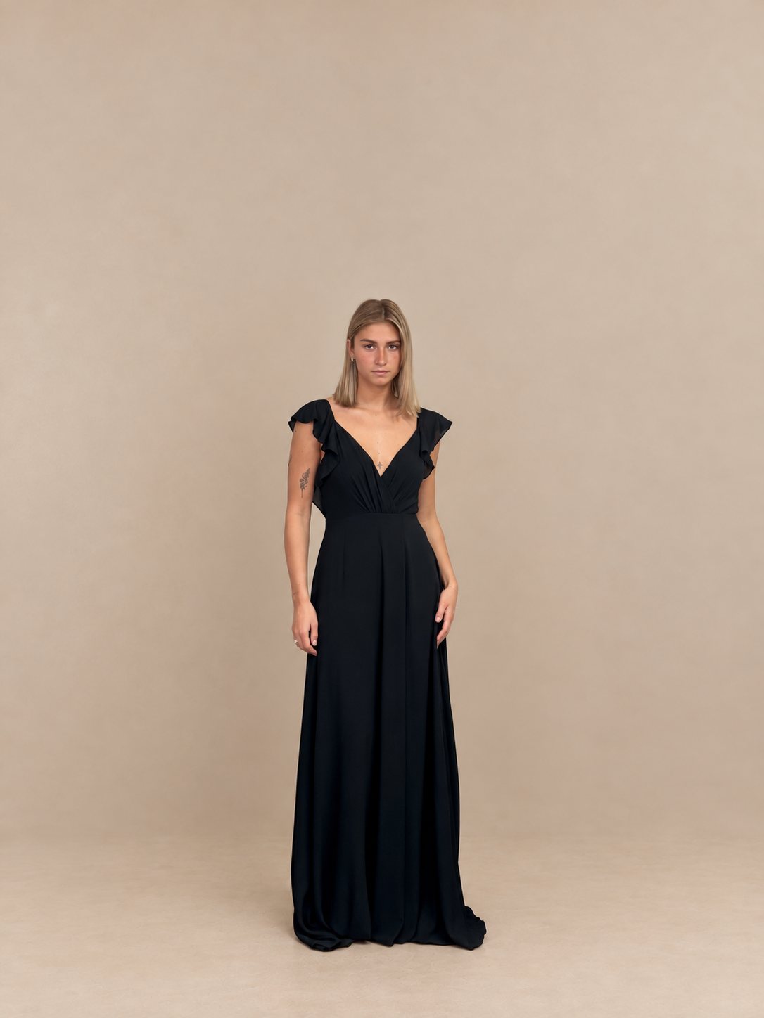 Robe de cérémonie longue à volants - Lisbonne