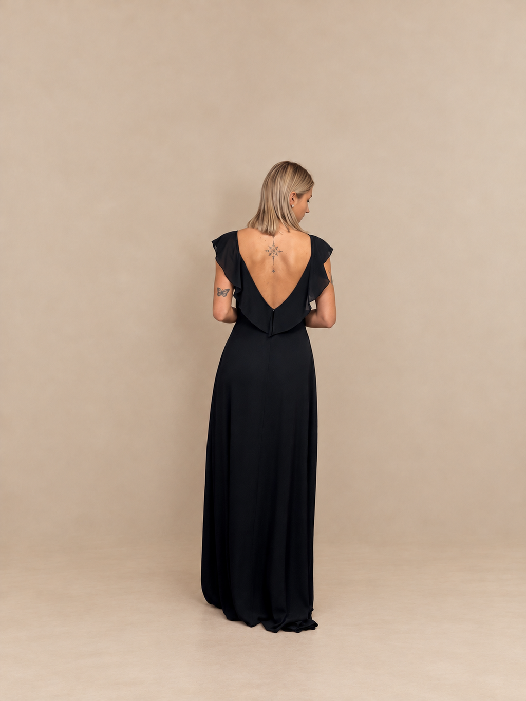 Robe de cérémonie longue à volants - Lisbonne