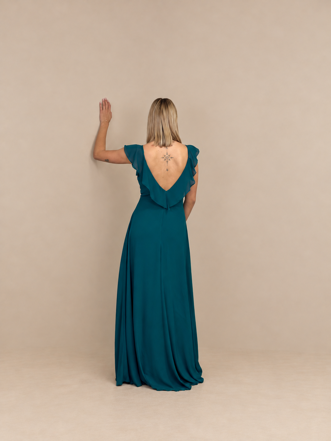 Robe de cérémonie longue à volants - Lisbonne