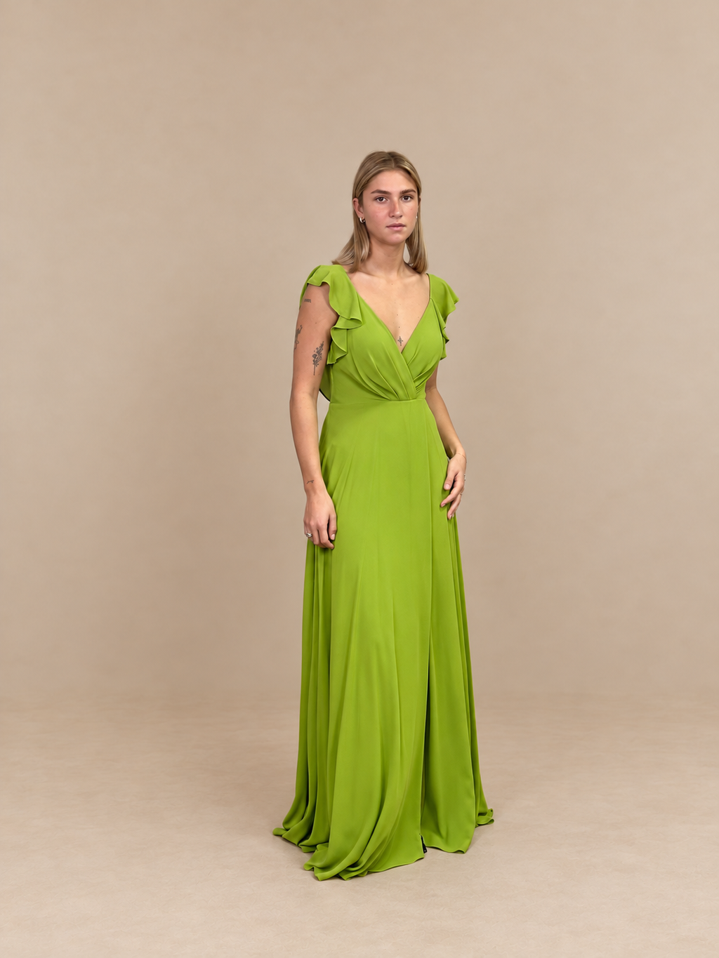 Robe de cérémonie longue à volants - Lisbonne