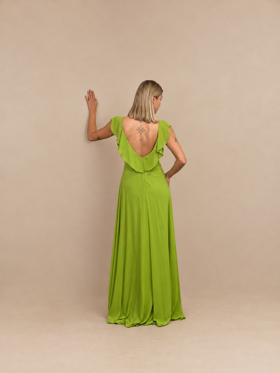 Robe de cérémonie longue à volants - Lisbonne