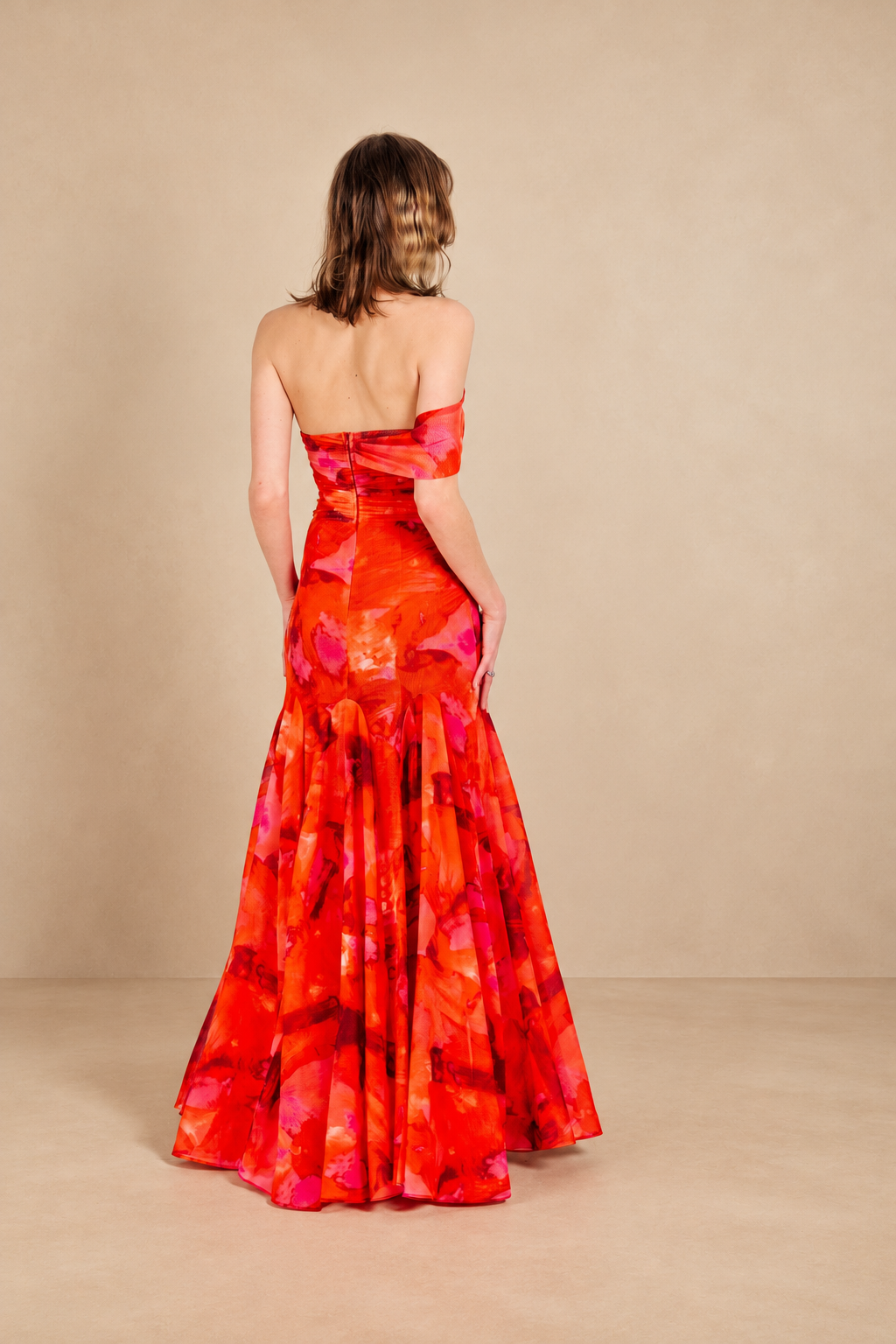Robe longue imprimée à fleur - Shizuoka