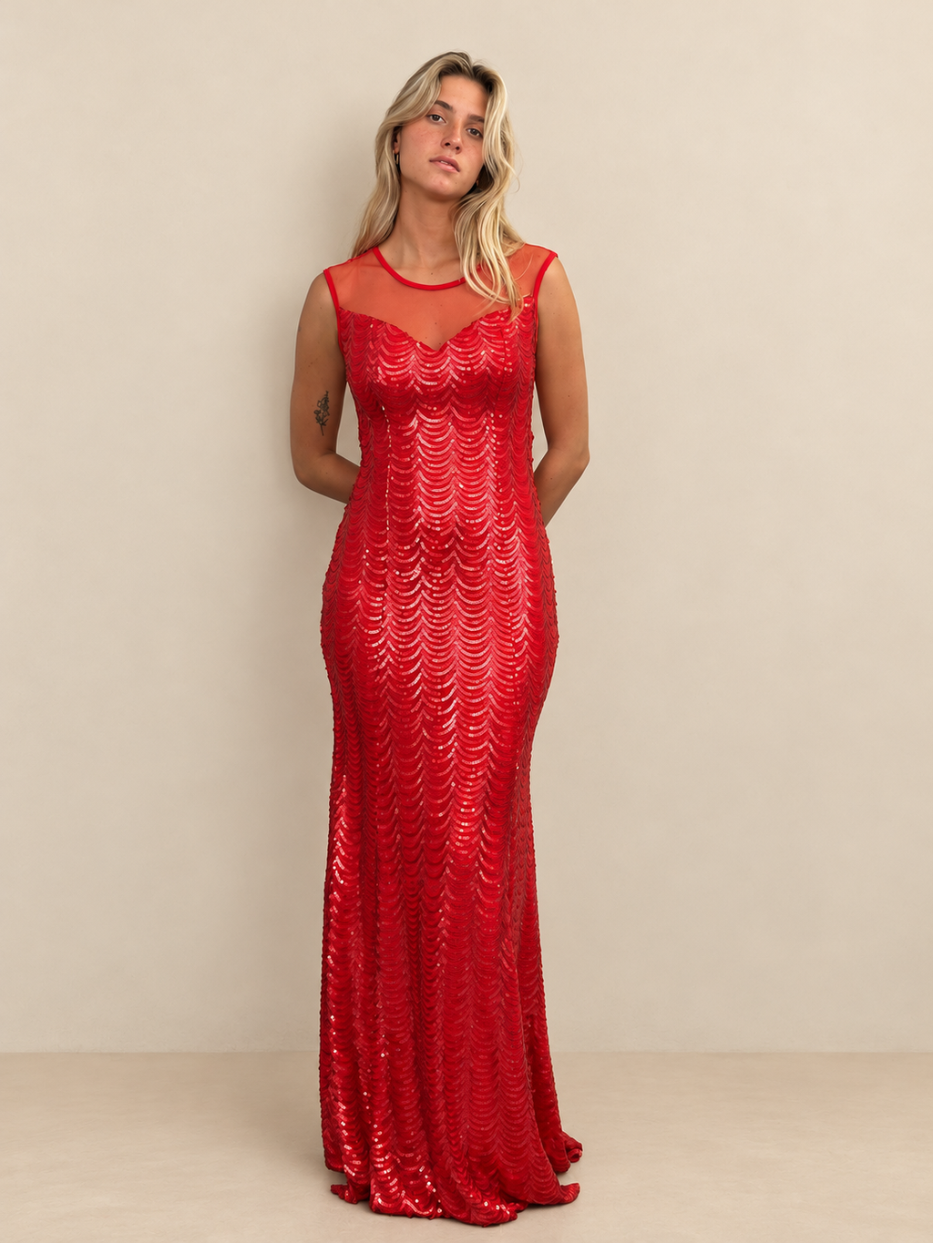 Robe longue sirène à sequins - Goa