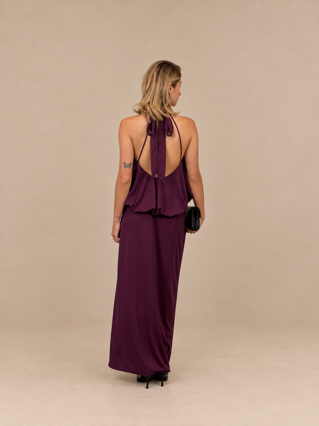 Robe de soirée longue à fleur d'épaule - Brisbane