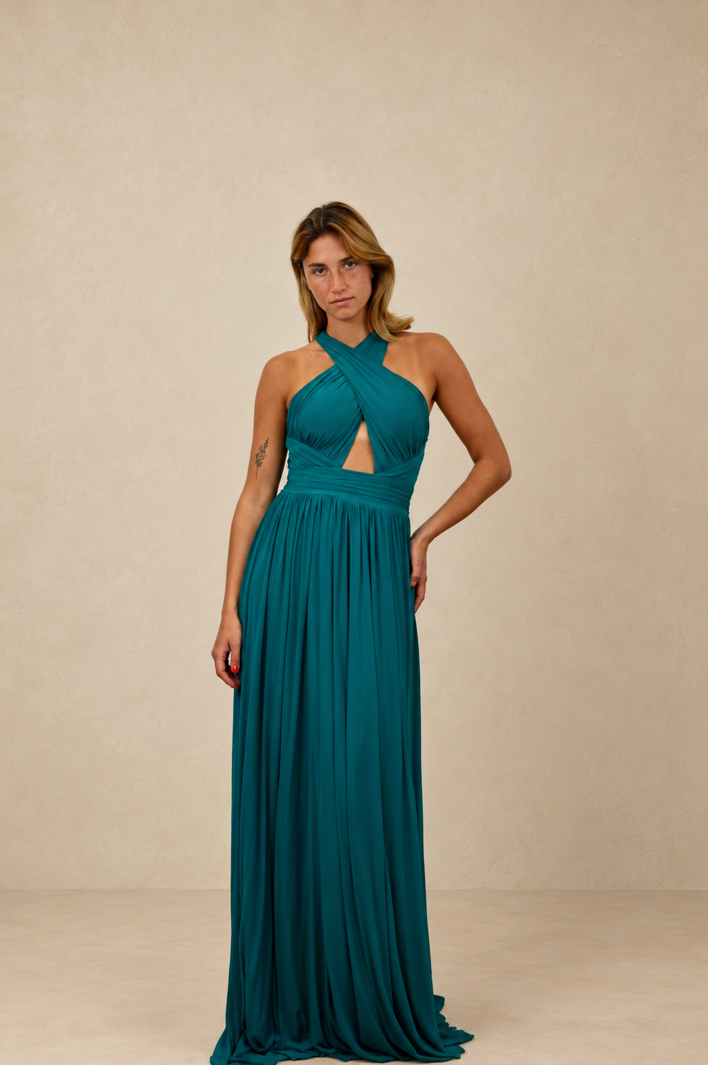 Robe de soirée longue fluide - Hong-Kong