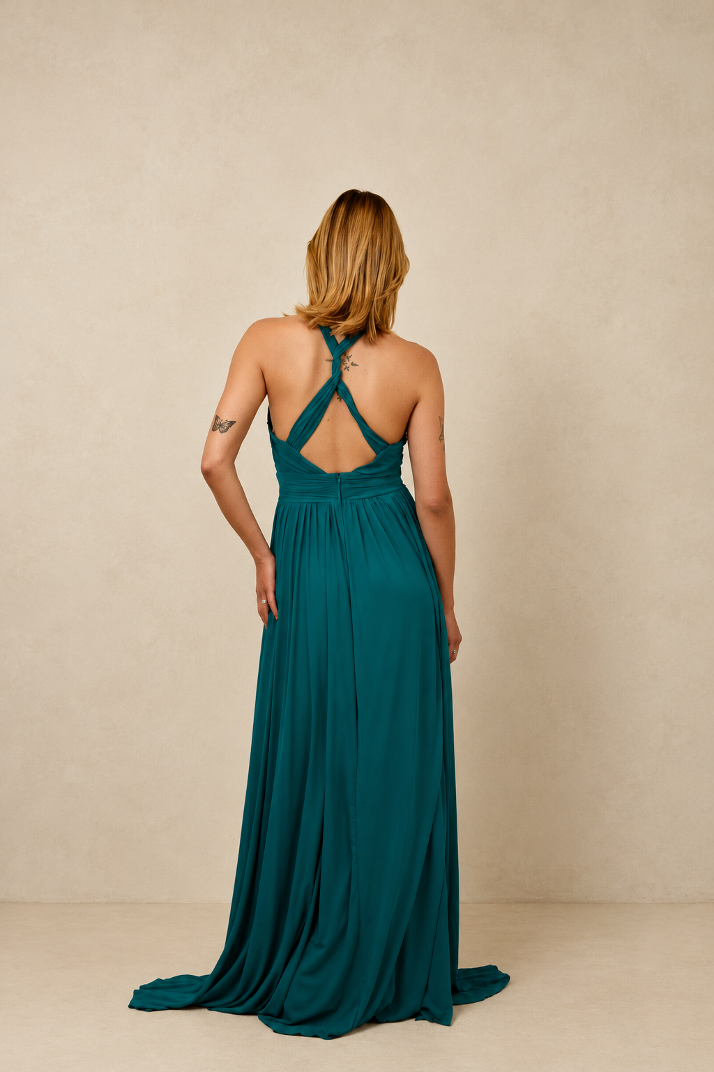 Robe de soirée longue fluide - Hong-Kong