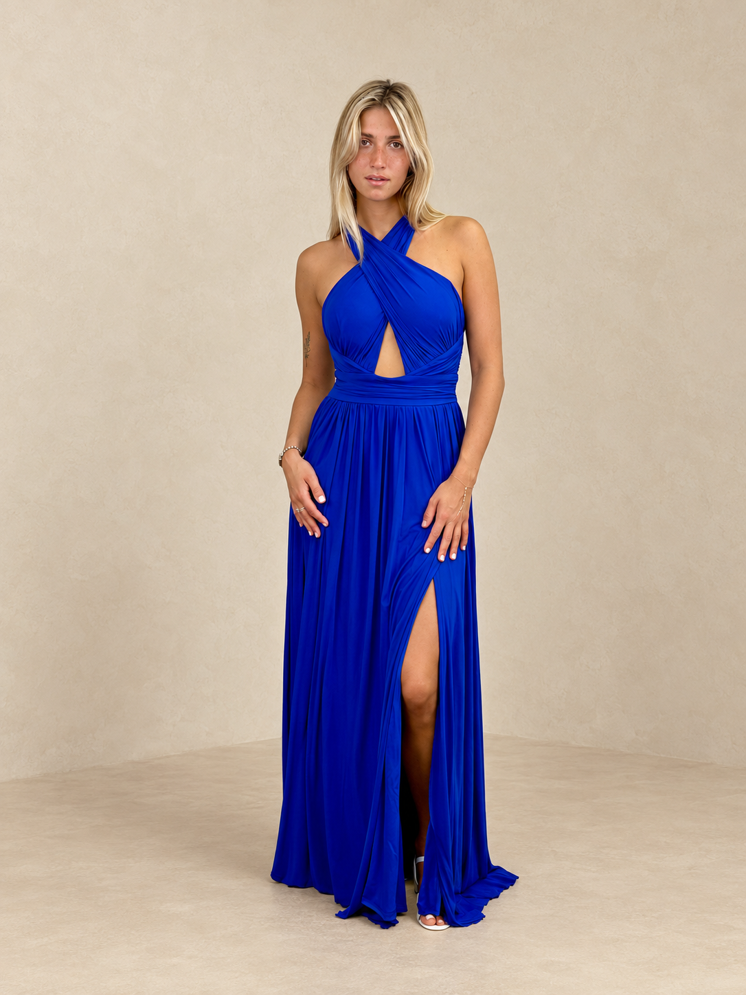 Robe de soirée longue fluide - Hong-Kong