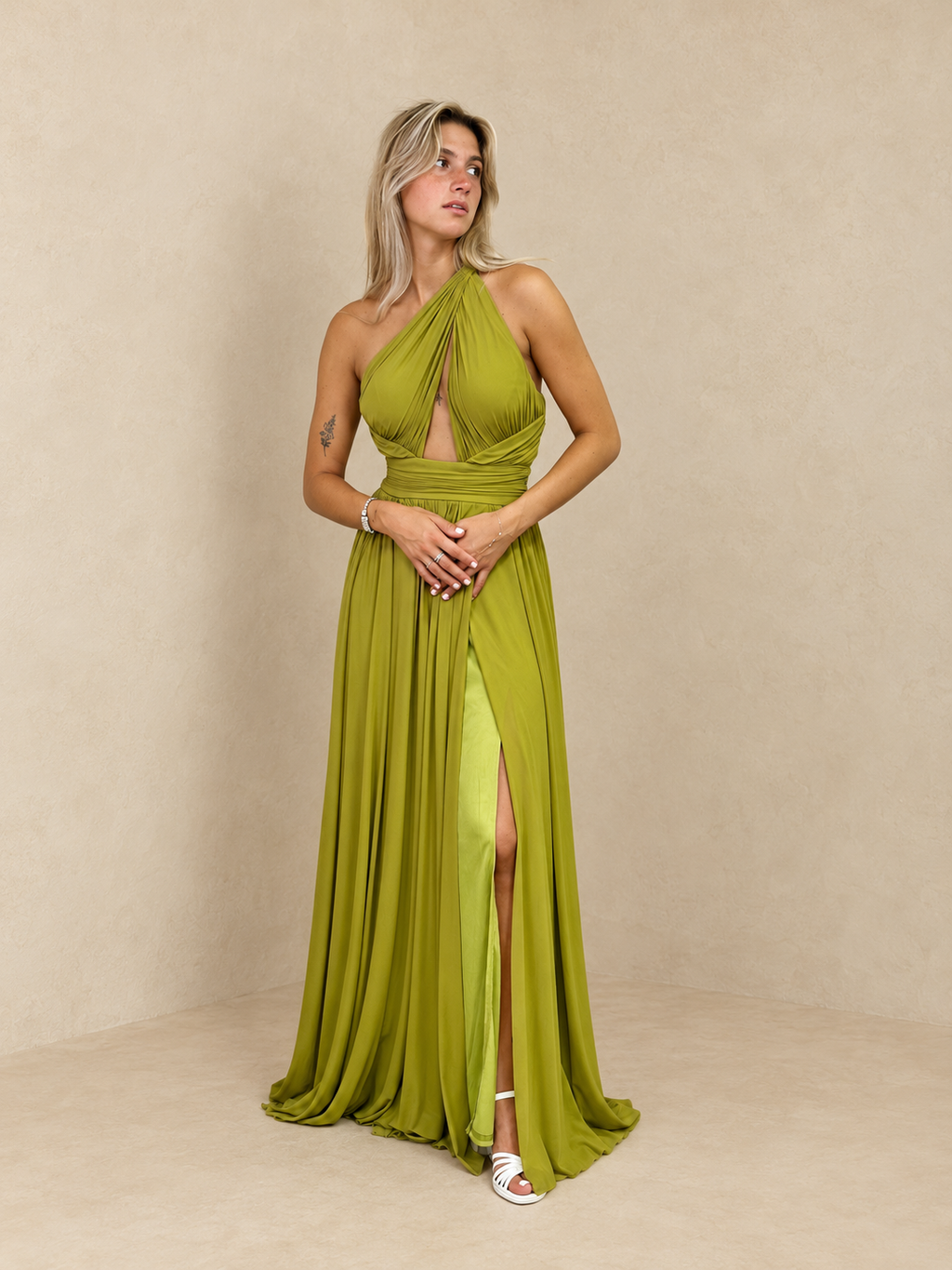 Robe de soirée longue fluide - Hong-Kong