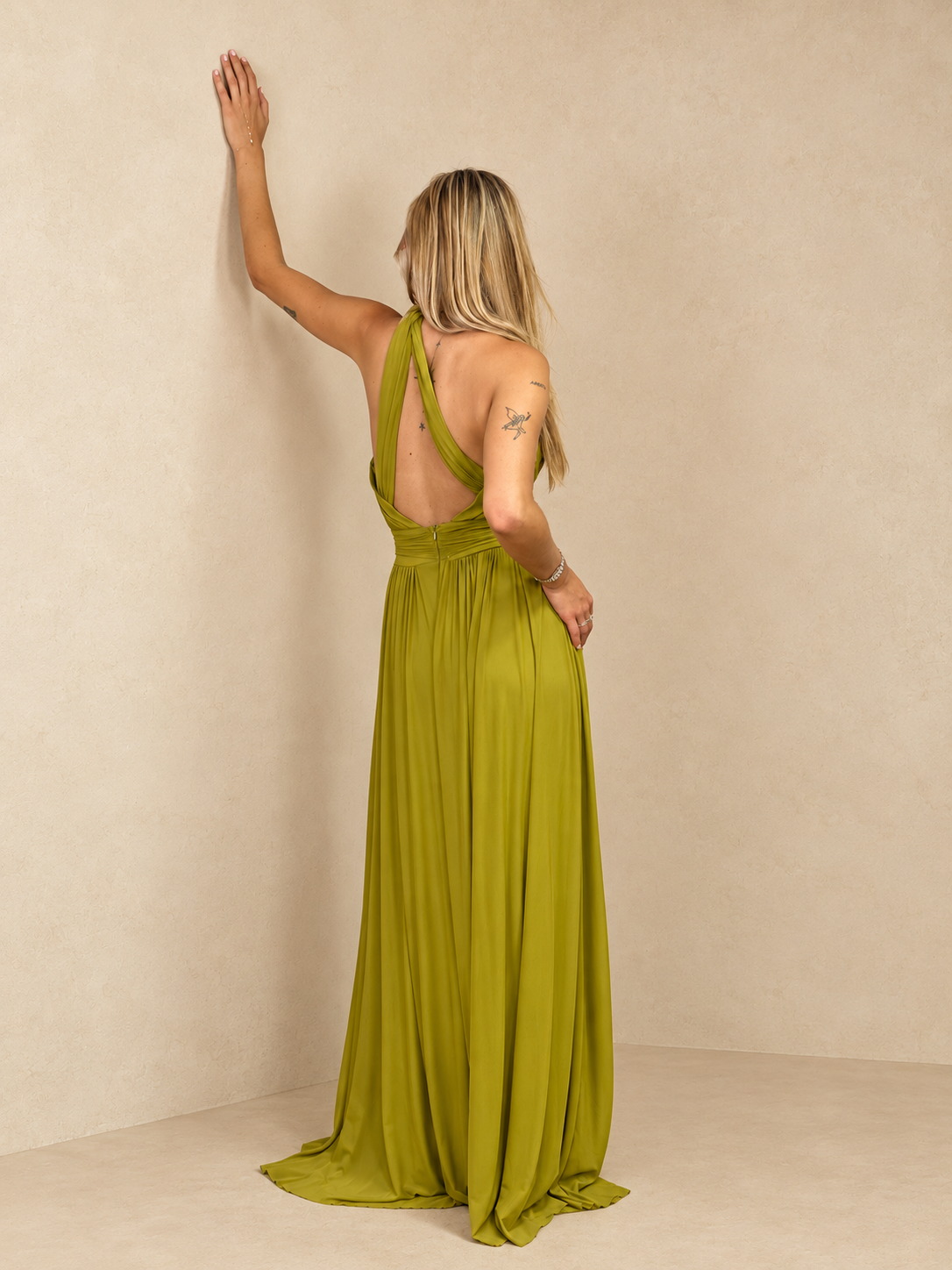 Robe de soirée longue fluide - Hong-Kong