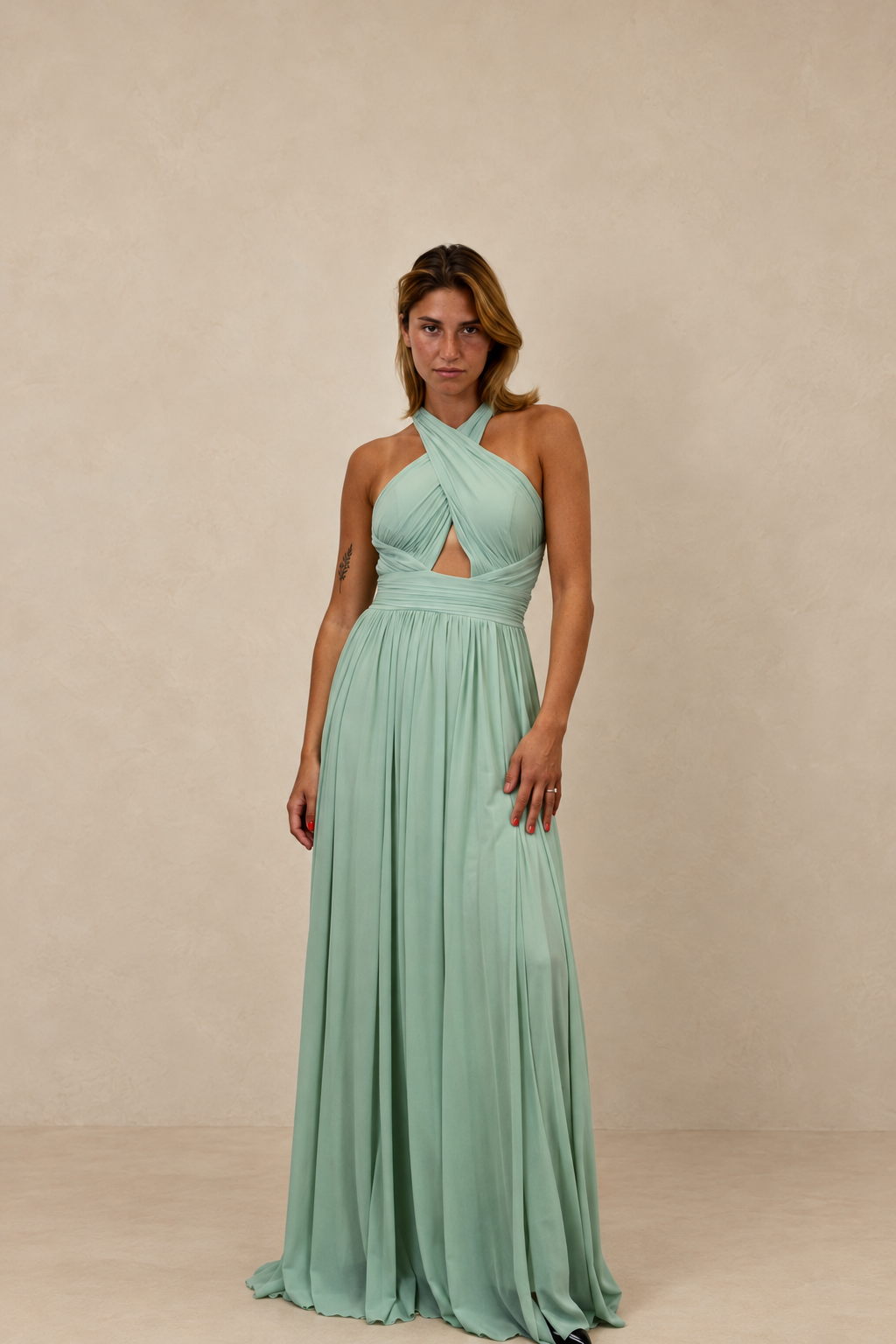 Robe de soirée longue fluide - Hong-Kong